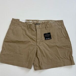 Eddie Bauer Stretch Legend Willit Short Boyfriend Midrise Khaki New Size 14